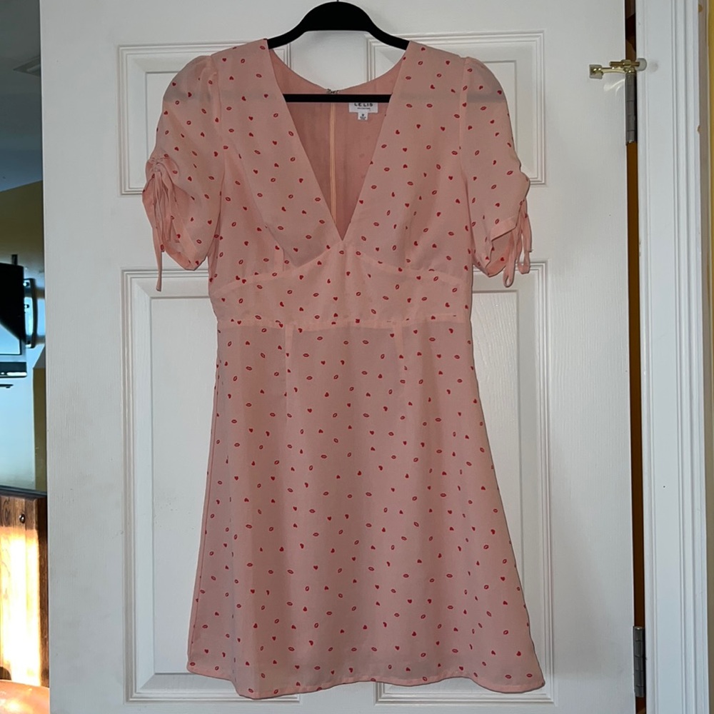 Hearts Mini Pink Dress LELIS Collection